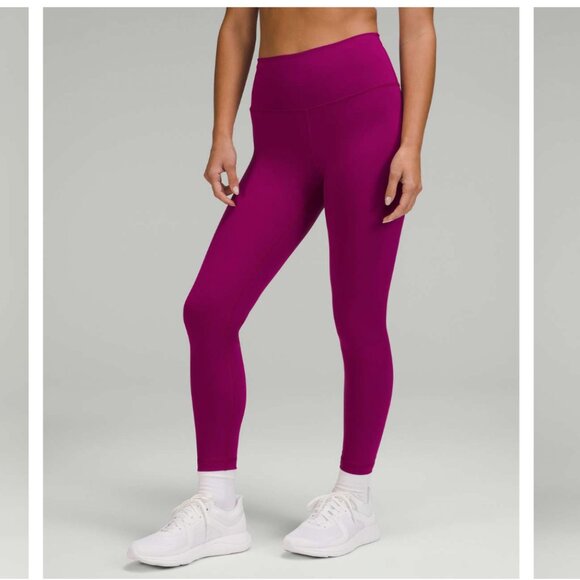 Lululemon Wunder Train High-Rise Tight 25" Magenta Purple - Picture 1 of 3